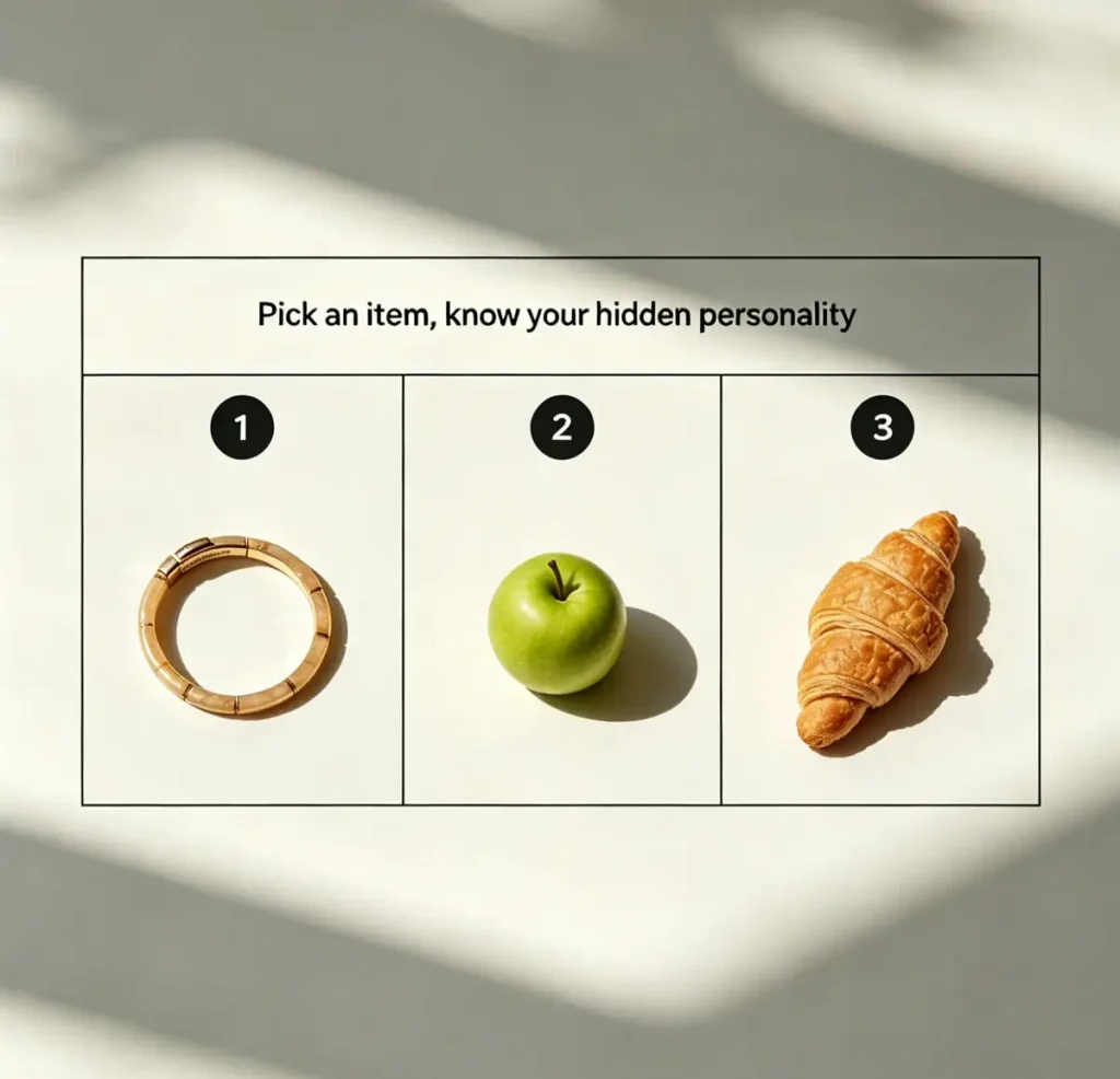 Choose an object, reveal your true self