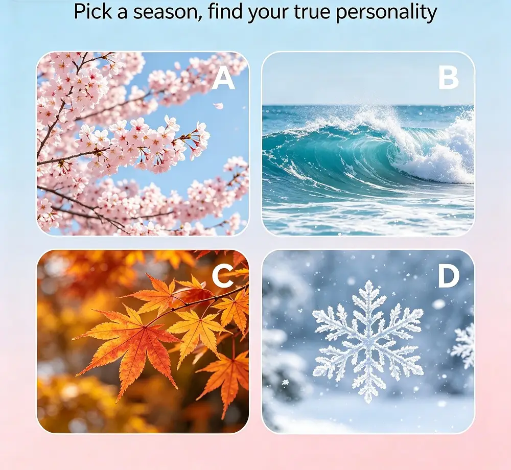 Pick a season, find your true personality